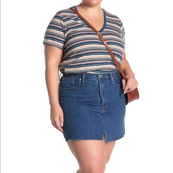 NWT Madewell Size 28 McCaren Cutout Denim Skirt - Picture 5 of 11